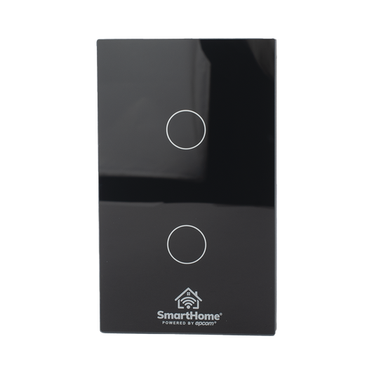 (ZigBee) Apagador switch inalámbrico ZigBee, control de 2 regresos de carga, 110V