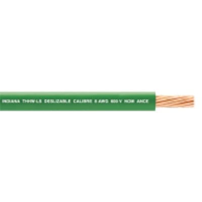100 Metros / Cable Eléctrico / 8 AWG / Color verde / Cobre suave cableado / Aislamiento de PVC / Auto extinguible