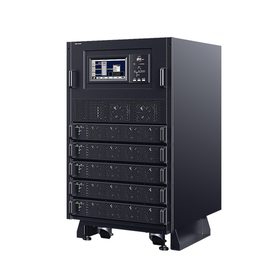 UPS Modular Trifásico Escalable de 40 kVA/40 kW, Topología Online Doble Conversión, Voltaje de 208/220 Vca de L-L, Respaldo de 4 Minutos al 100% de Carga, Incluye Módulo y Banco de Baterías