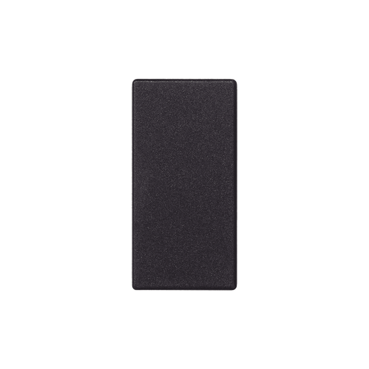 Medio Módulo de Placa Ciega Color Grafito / (K105/14)