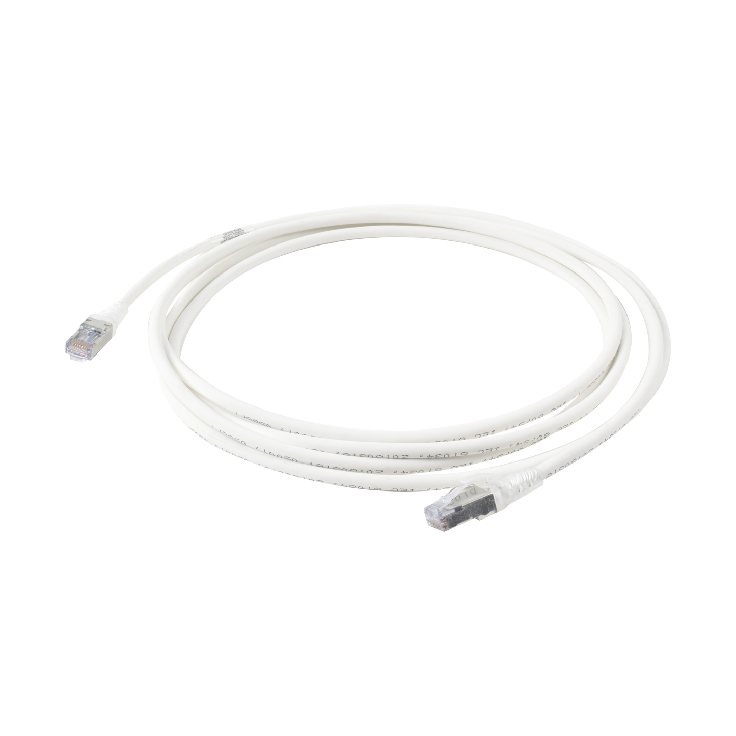 Patch Cord "Skinny" Cat6A Blindado S/FTP, 10ft, Diámetro Reducido 28 AWG, Color Blanco