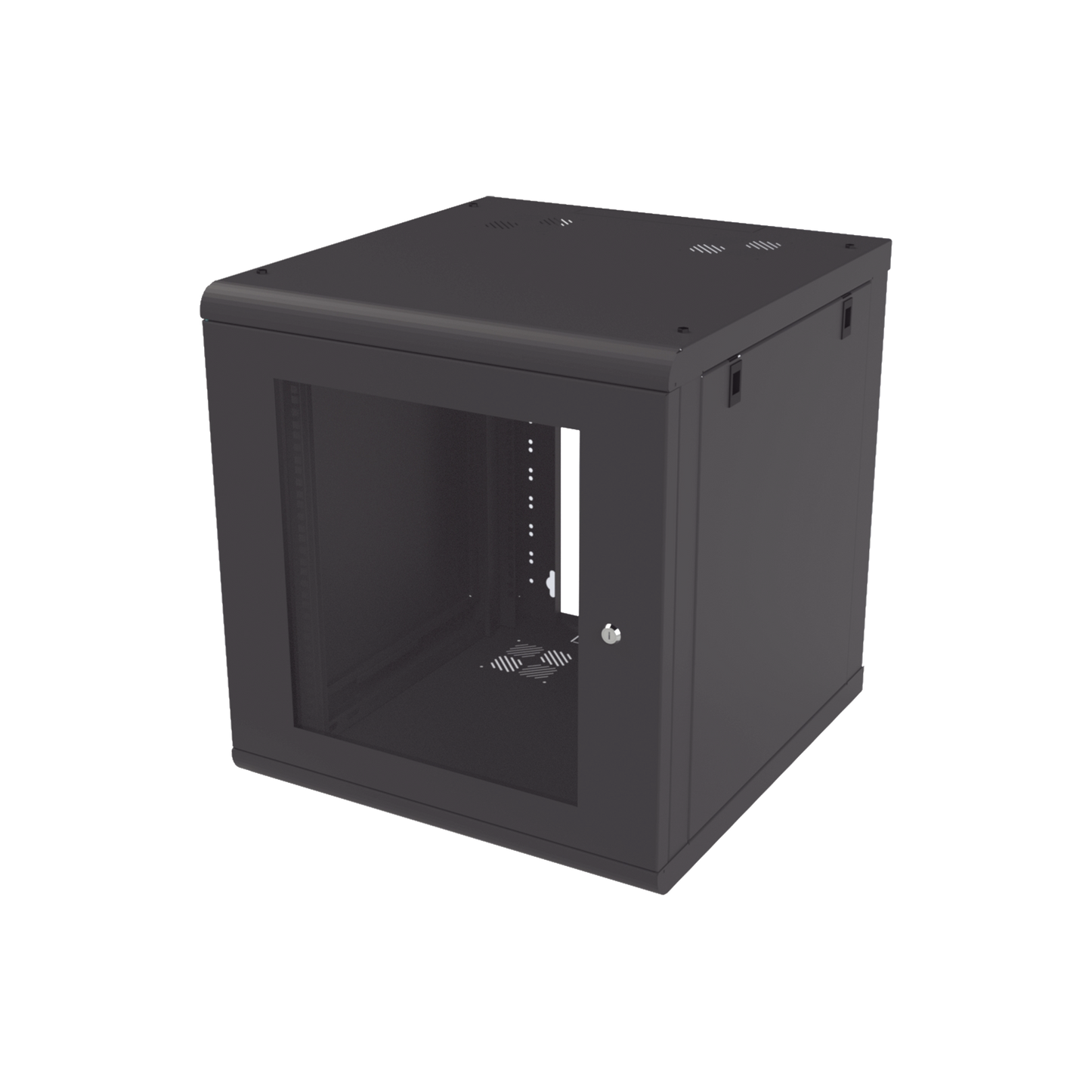 Gabinete de Pared 12U de 635 mm de Profundidad, Rack de 19 in en Acero Reforzado: Compacto y Resistente para Soluciones Profesionales