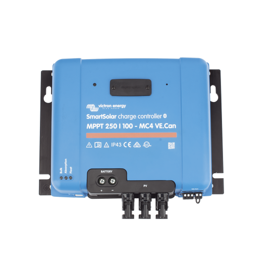 SmartSolar MPPT 250/100-MC4. Controlador Solar MPPT 100A, Voltaje: 48 Vcc. Para uso con Inv. Cargadores Victron