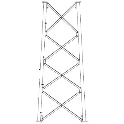 Sección 8 Base para Torre Autosoportada línea SSV (Código de Fábrica: 8N106)