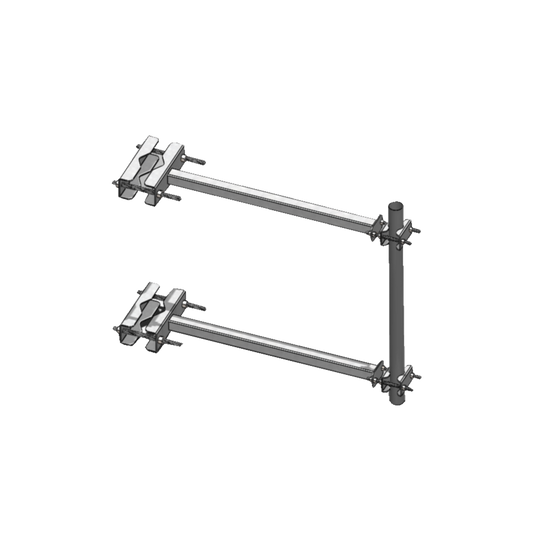 Brazo Lateral para Torre Autosoportada, Tubo de 2" Ced. 30 X 60 cm, Sep. 60 cm.