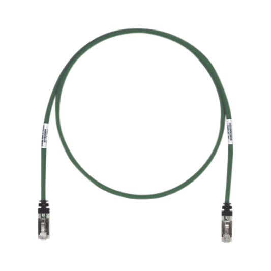 Patch Cord Cat6A, Blindado S/FTP, CM/LS0H, 7ft, Color Verde