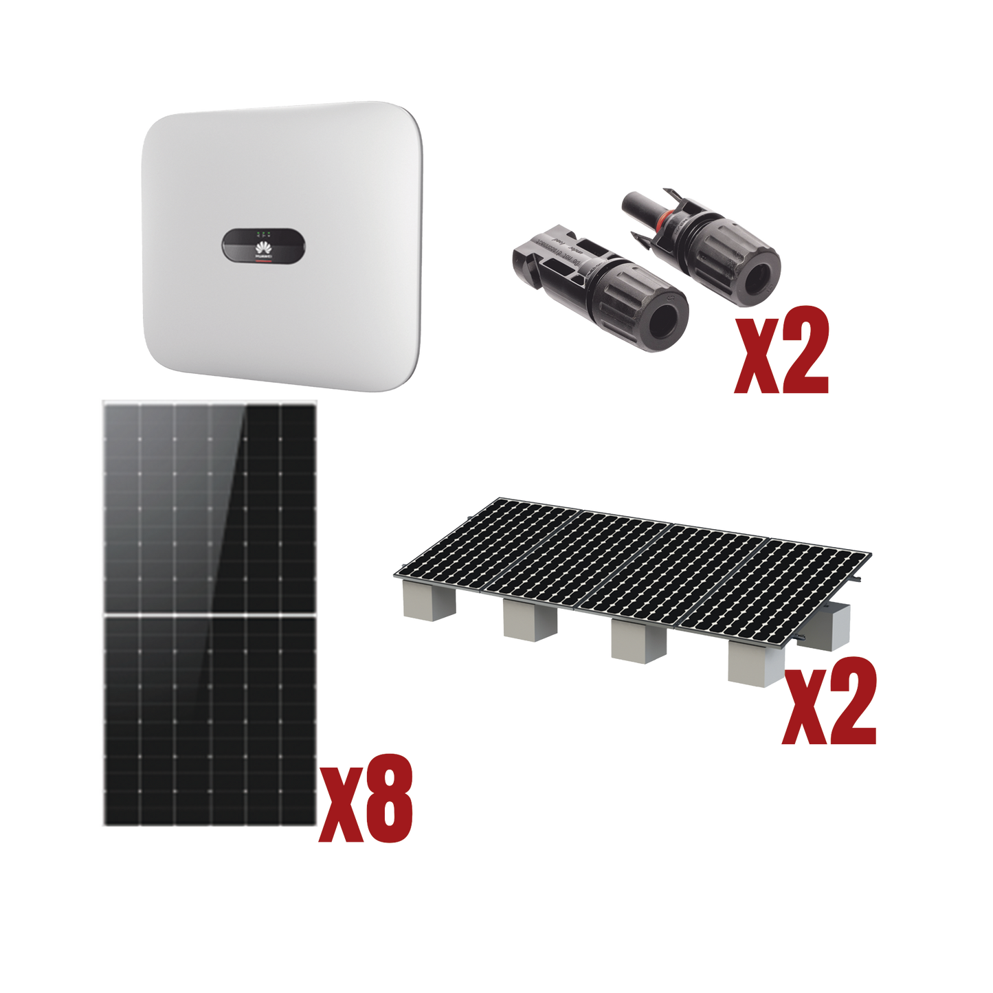 Kit Solar Interconexion / 4 kW 220Vca / Inversor HUAWEI/ Montaje Incluido