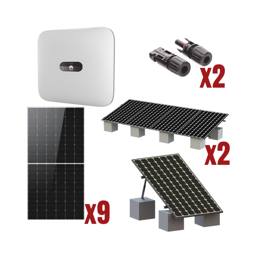 Kit Solar Interconexion / 5kW 220Vca / Inversor HUWAEI / Montaje Incluido