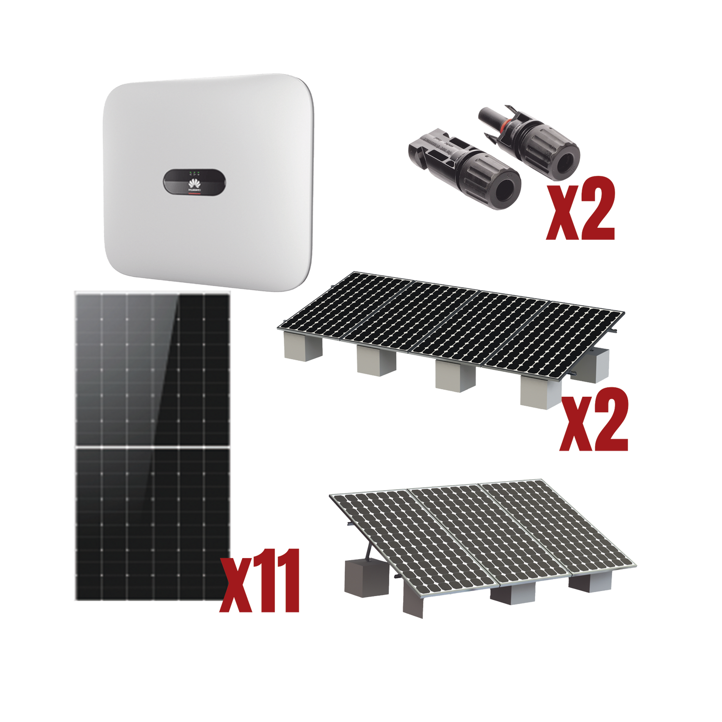 Kit Solar Interconexion / 6 kW 220Vca / Inversor HUAWEI/ Montaje Incluido