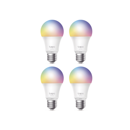 Kit 4 Focos WIFI Multicolor, Intensidad y Color Regulables, Comandos de Voz Mediante Amazon Alexa/Google Assisten