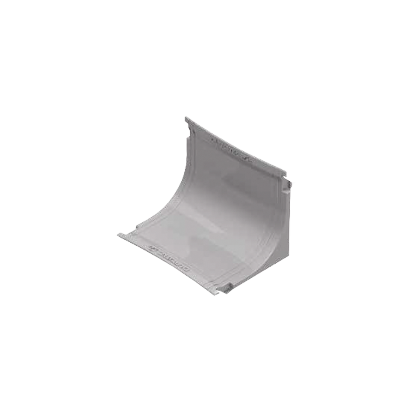 Curva vertical interna color blanco para canaleta THR40