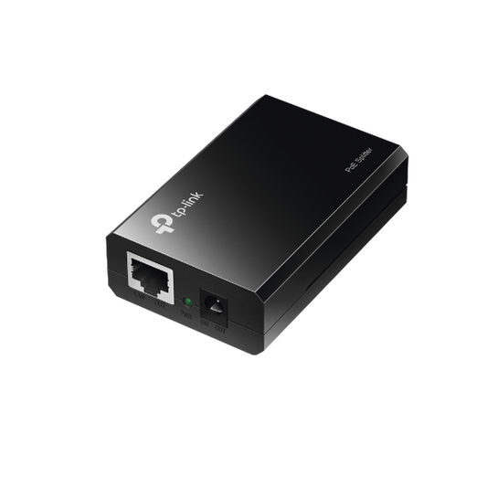 Splitter PoE (15W) / Potencia de Salida Seleccionable (5 , 9 o 12 Vcc) / 2 puerto 10/100/1000 Mbps / Plug and Play
