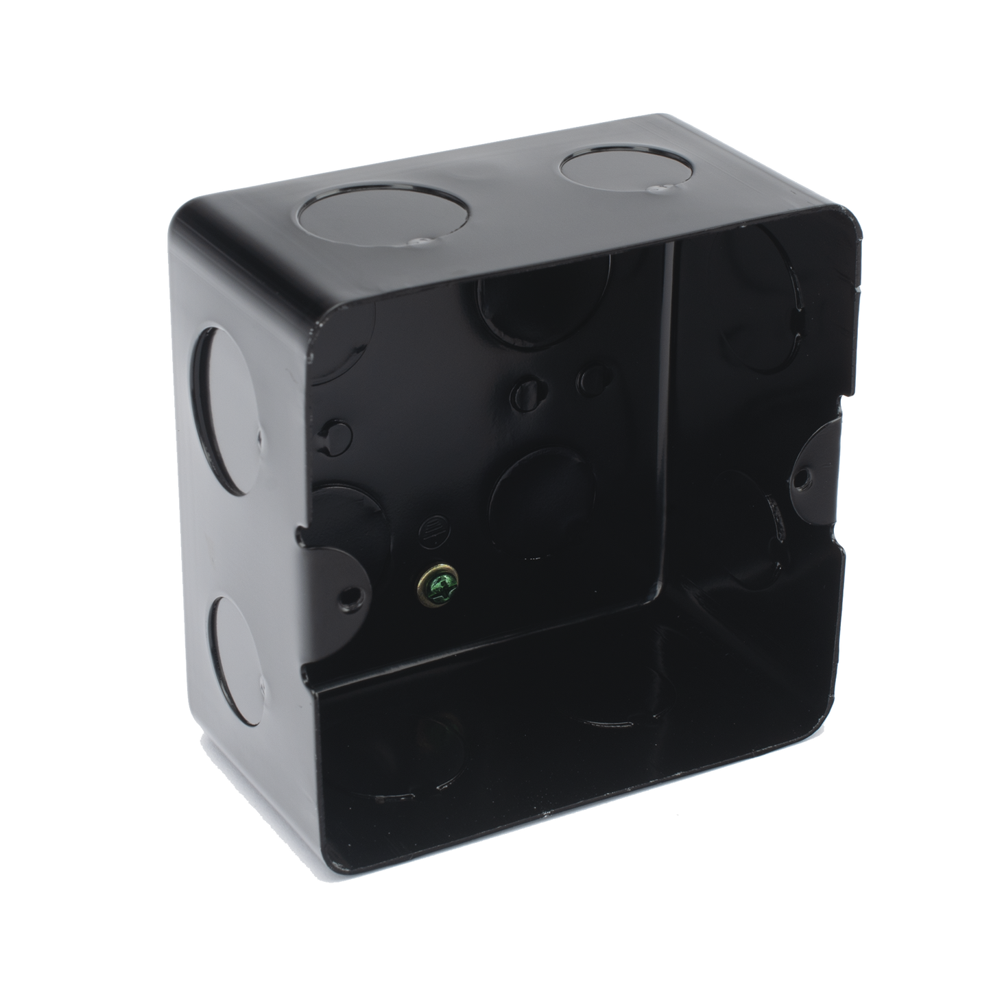 Caja de registro de acero galvanizado, 10x10 cm, Color Negro (11000-00000)