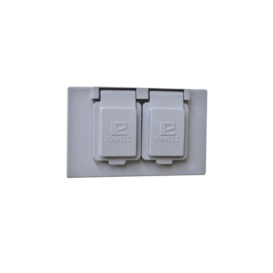 Tapa Dúplex Horizontal con Contratapa / Auto-cierre de aluminio Tipo RR / Placa Intemperie