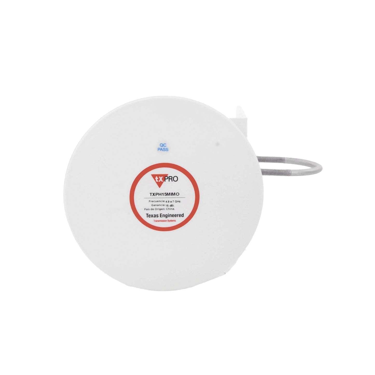 Antena Tipo Horn de 45 °, 15 dBi, 4.9 - 7GHz, Ideal para ambientes de alto ruido, Tipo de conector RPSMA, con montaje y jumpers incluidos