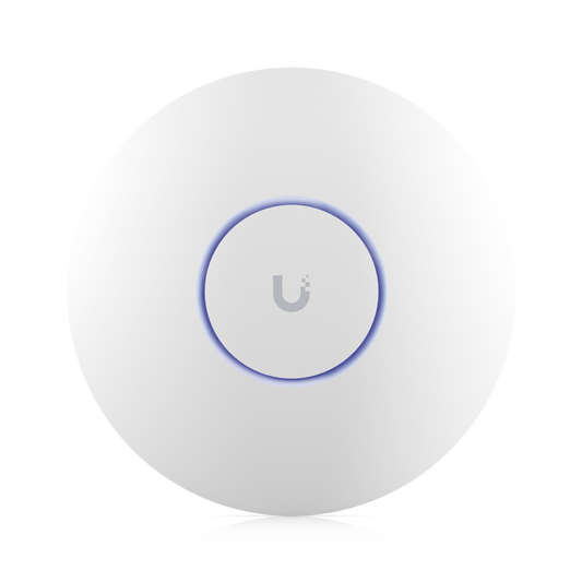 Punto de Acceso UniFi WiFi 6E Enterprise, alta densidad, hasta 600 usuarios, Mu-MIMO 4x4, bandas 2.4/5/6 Ghz, (1) puerto RJ45 2.5G (POE+ no incluido)