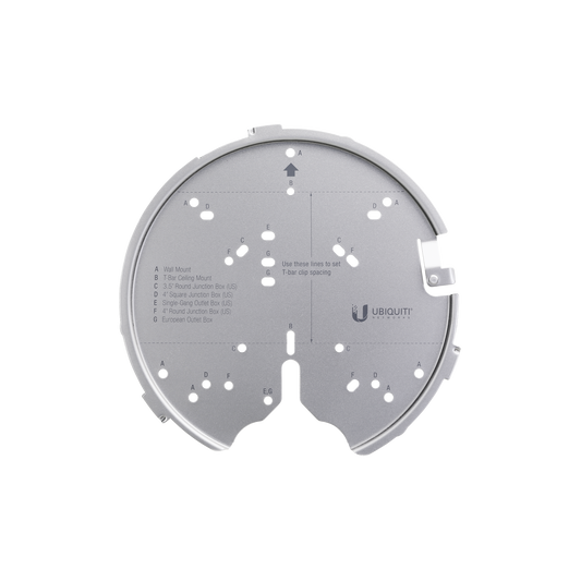 Montaje profesional para Access Points UniFi de plato (AC-PRO/AC-LR/AC-HD/U6-LR/U6-PRO/otros).
