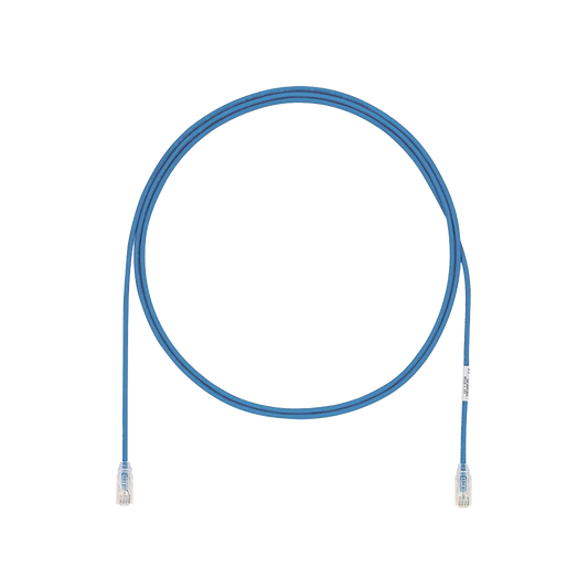 Cable de Parcheo UTP Cat6A, CM/LSZH, Diámetro Reducido (28AWG), Color Azul, 3 m.