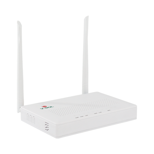 ONU Dual G/EPON con Wi-Fi en 2.4 GHz + 4 puertos LAN Gigabit, hasta 300 Mbps vía inalámbrico