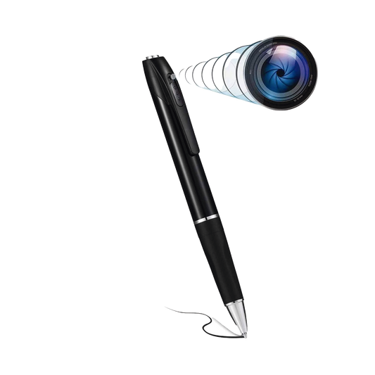 Cámara Oculta en Bolígrafo (Spyce Camera) / Full HD / Grabación de Video y Audio / Captura de Fotos / Soporta Memoria Micro-SD de hasta 64G / Tiempo de Carga Aprox. 1 hora / Tiempo de Trabajo 120 min. / Incluye Cable de Carga.