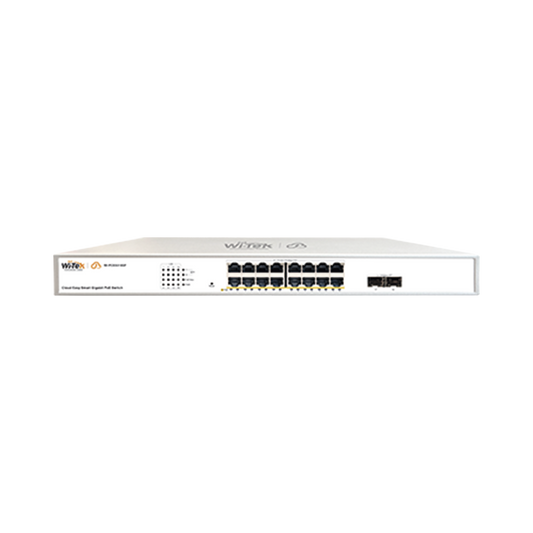 Switch Administrable PoE / 16 puertos PoE af/at Gigabit / 2 x SFP Gigabit / Administración Cloud Gratuita / Presupuesto 240 W