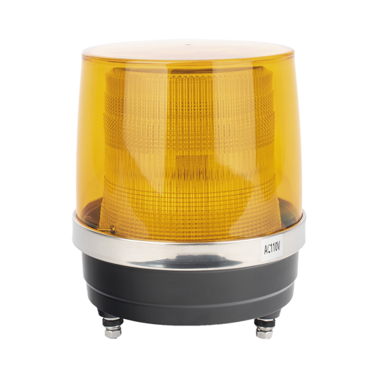 Burbuja Brillante de Larga Vida Útil, Con 150 LEDs, Color Ambar, Domo Ambar, 110 Vca