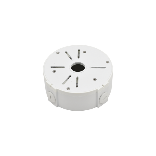 Caja de Conexiones Universal / Uso en Interior / Fabricada en Metal / Color Blanco / Uso en Bala - Domo - Turret