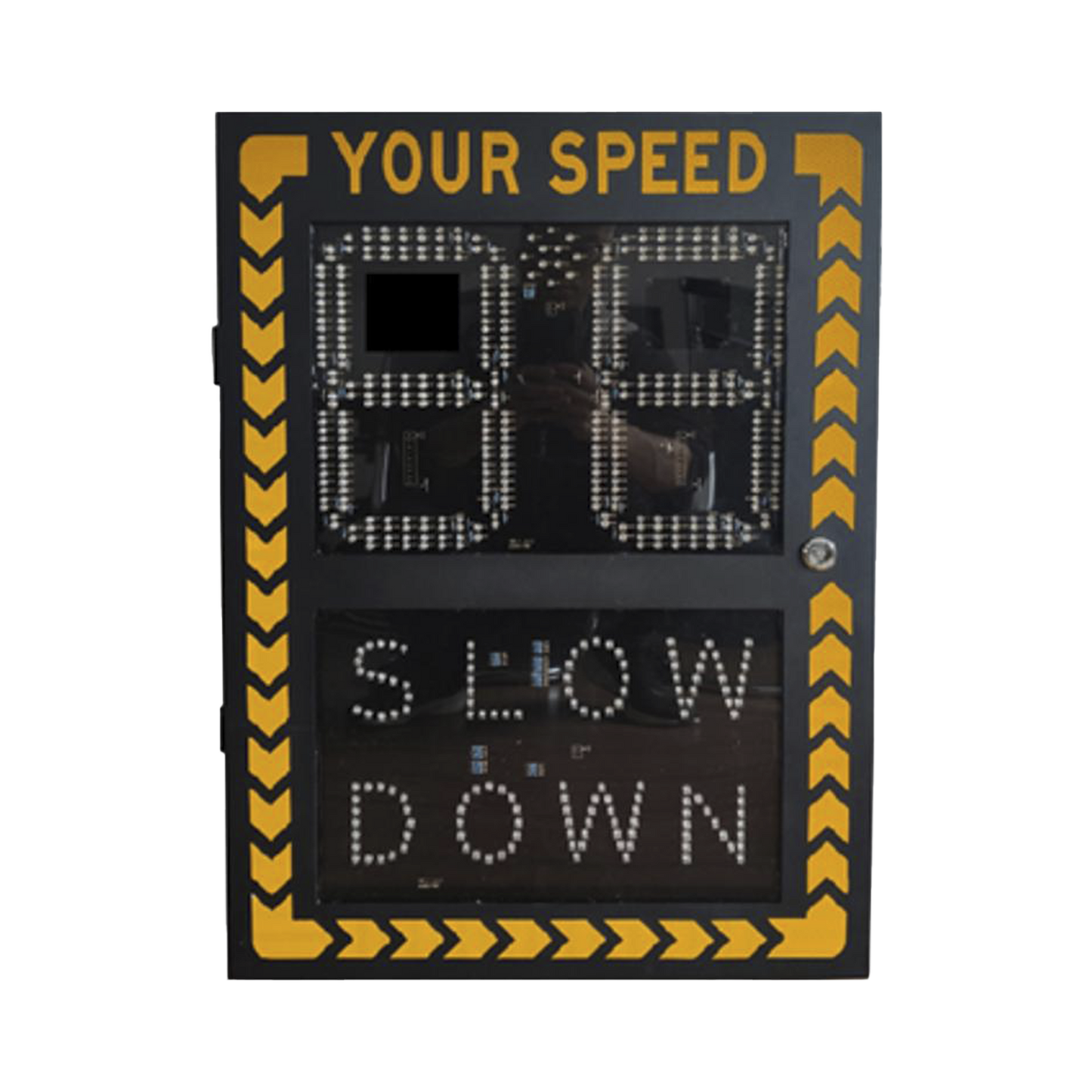 Radar Medidor de Velocidad de 2 Dígitos / Puerto de Red/ Detección de Exceso de Velocidad / Rango de 2 a 99 km/h