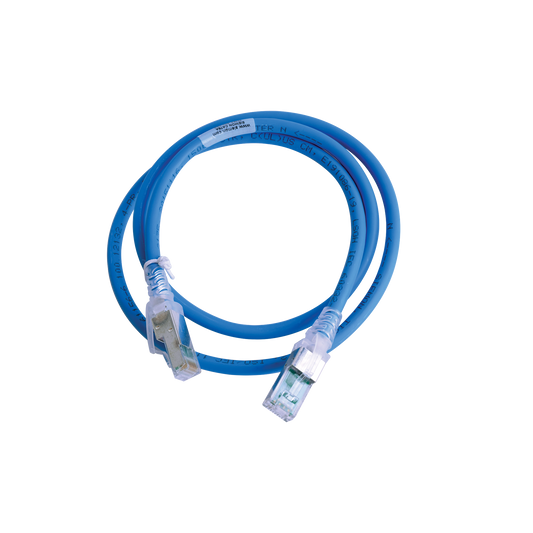 Patch Cord Z-MAX Cat6A S/FTP, CM/LS0H, 3ft, Color Azul, Versión Bulk (Sin Empaque Individual)