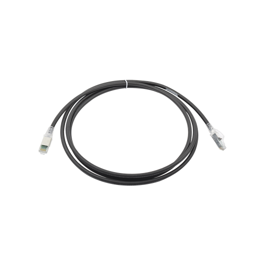 Patch Cord Z-MAX Cat6A S/FTP, CM/LS0H, 7ft, Color Negro