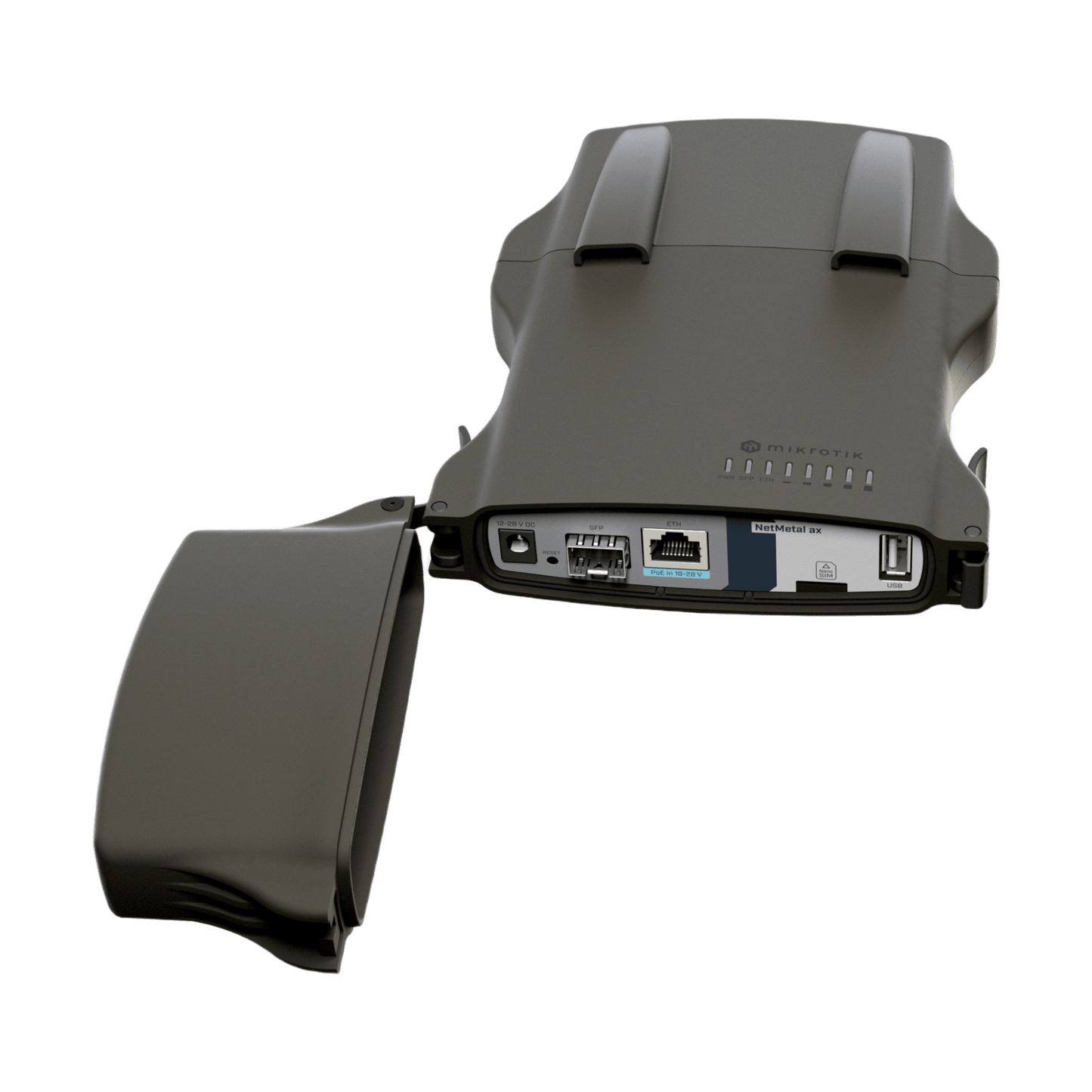 (NetMetal ax) – Radio conectorizado Wi-Fi 6 doble banda, Gigabit y SFP+ 2.5G para exteriores