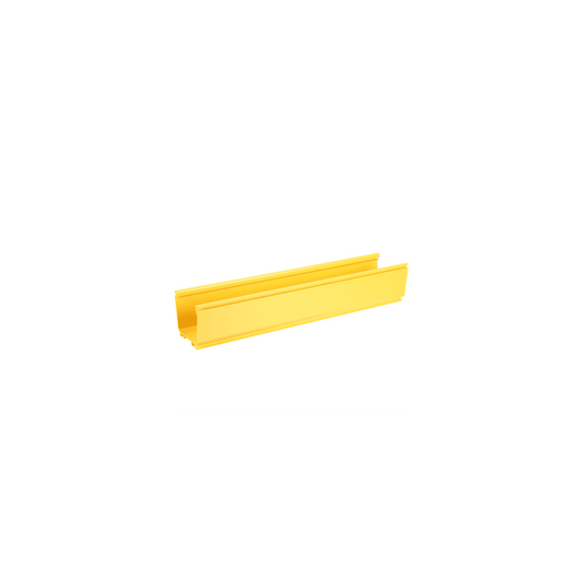 Canaleta FiberRunner™ 4X4, de PVC Rígido, Color Amarillo, 3 m de Largo