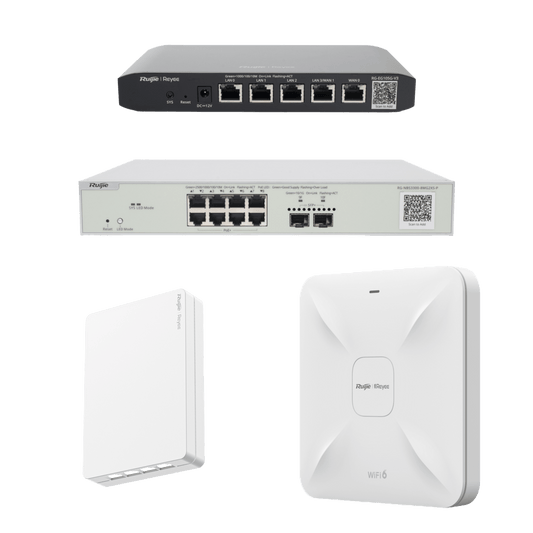 Equipos Ruijie DEMO Ideal para Probar Integraciones de Redes Business y Enterprise con WiFi 6