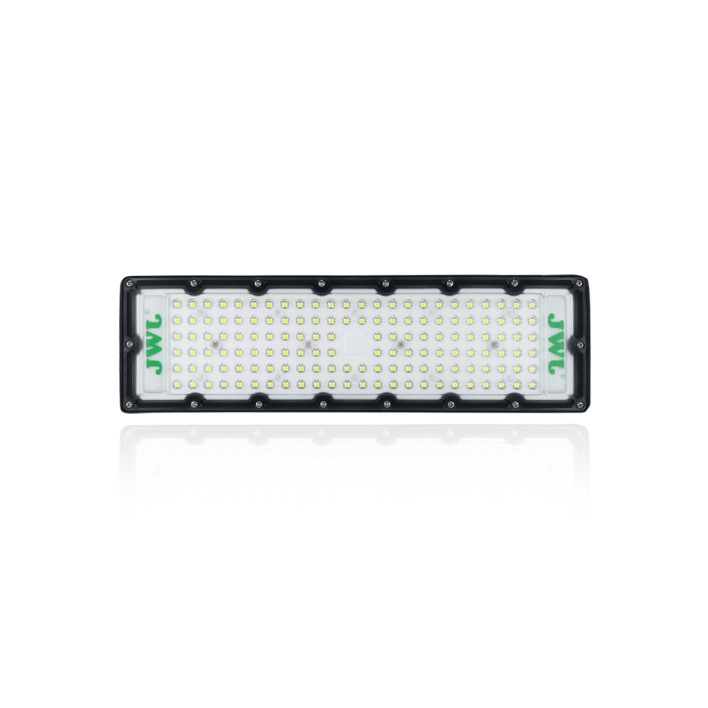 Reflector LED 100 W /350 x 100 mm / 85 - 265 Vca~ 50/60Hz / TCC 6 500 K / Uso en exterior.