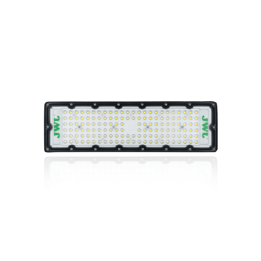 Reflector LED 100 W /350 x 100 mm / 85 - 265 Vca~ 50/60Hz / TCC 6 500 K / Uso en exterior.