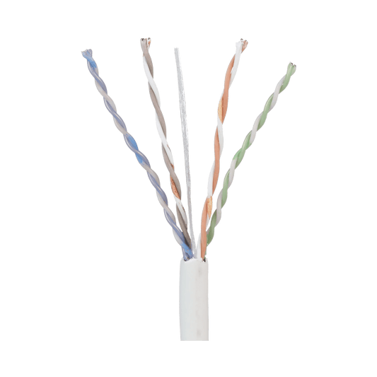 Bobina de Cable UTP 305 m. de Cobre, TX5e™  PanNet, Blanco, Categoría 5e, 24 AWG, CMP (Plenum), de 4 pares