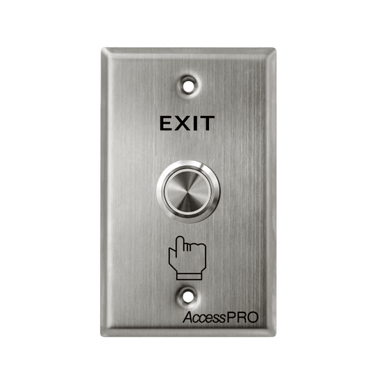 Botón de Cabeza Plana / Exterior IP66 / Estético / Placa de Acero Inoxidable