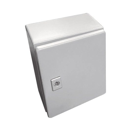 Gabinete de Acero, Nema 4 -IP 66 de 50 x 50 x 30 cm con Platina y certificado UL.