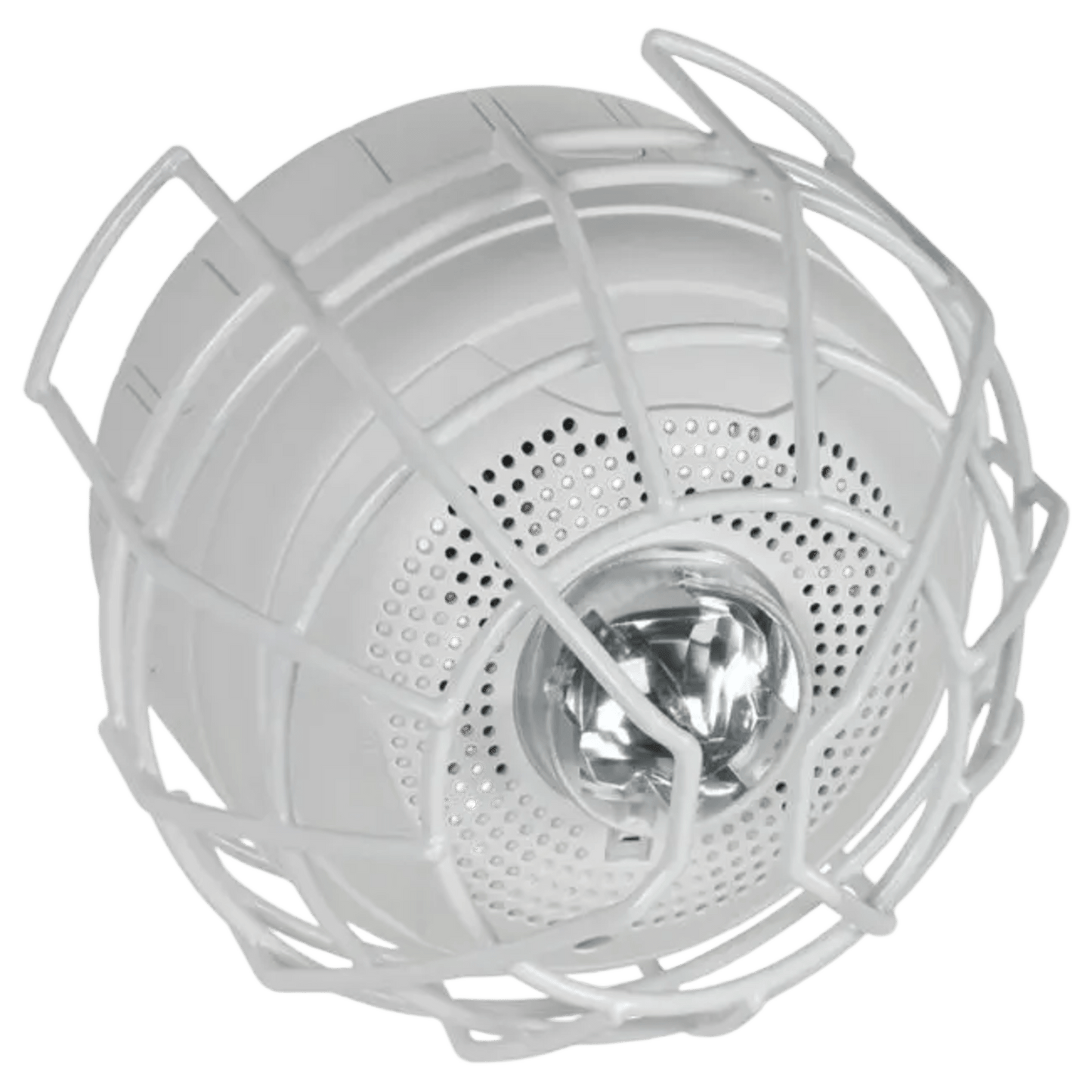 Protector De Rejilla Anti Vandalismo Y Golpes Accidentales, Color Blanco, Para Sirenas/Estrobos/Bocinas System Sensor, Montaje en Superficie en Techo, 8.55"Altox8.55"Anchox6.23"Profundidad