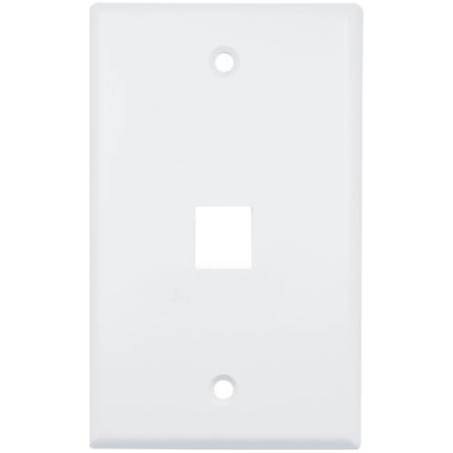 Placa de Pared (Face Plate) / 1 Puerto / Color Blanco / Caja con 20 Piezas / ABS