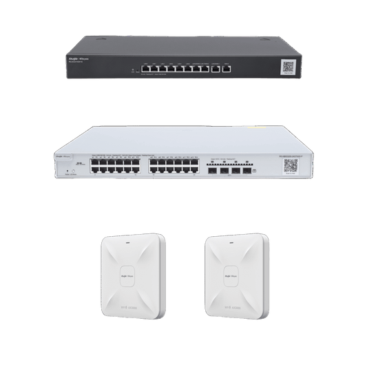 Solución Completa de Red para hasta 350 Clientes y hasta 4 servicios de Internet., Ideal para Iniciar un Proyecto de Hotelería u Oficina