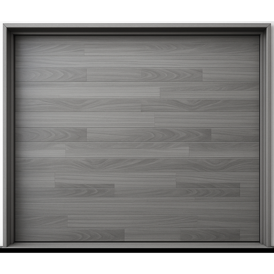 Puerta de Garage de Alta Calidad / Estilo Americano / Acabado Laminado PREMIUM / Color Gris / 10x9 Pies.