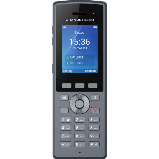 Teléfono Inalámbrico DECT HD Reforzado DP735 / 20 Cuentas SIP / Pantalla TFT LCD 2.4 Pulgadas / Alcance 400 m Exteriores / IP67 / Audio Full HD / Batería 2000 mAh / Compatible con Estaciones Base DP750, DP752, DP755