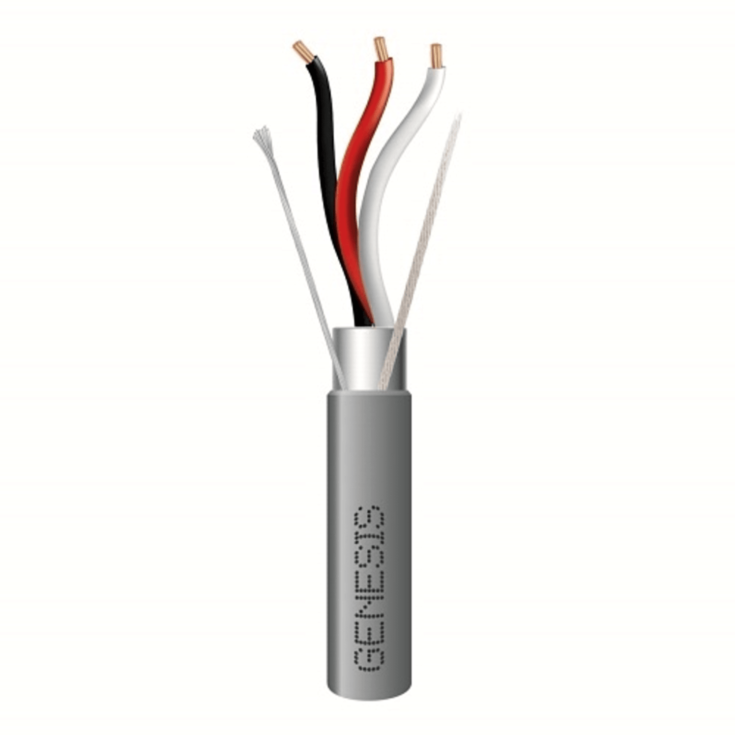 Bobina de 305 Metros de Cable 3 x 18 AWG / Riser / BLINDADO / Tipo FPLR, CMR, CL3R / Color Gris / Para Aplicaciones en Sistemas de Seguridad, Audio, Control y otras Aplicaciones