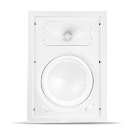 Speaker In-Wall TruAudio Ghost Series | 2 Way | Woofer 8in Polipropileno Blanco | Tweeter 1in | Potencia 5-125 W | Impedancia 8Ω | Rango de Frecuencia 40-20kHz | Sensibilidad 90dB