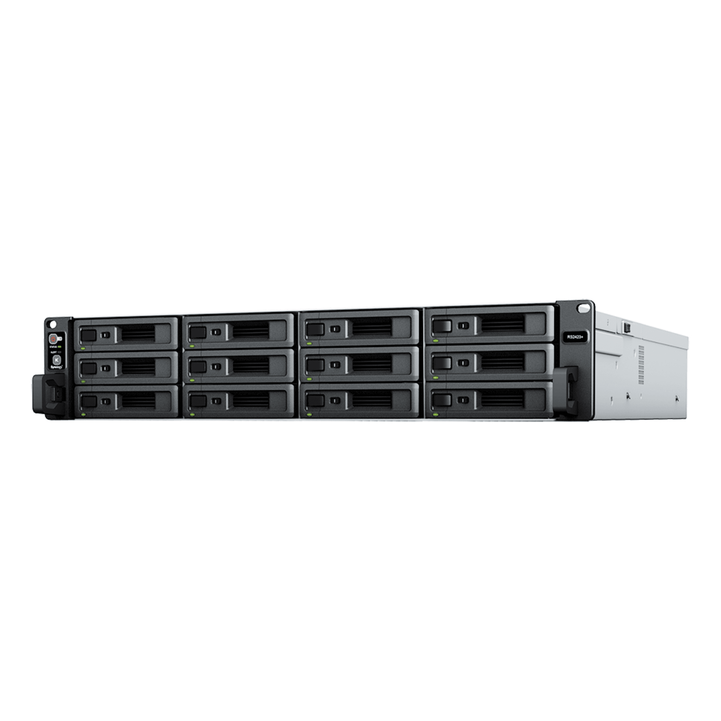 Servidor de Almacenamiento RackStation RS2423RP+ | 12 Bahías | 2U | Hasta 216 TB | Rendimiento 3,500/1,700 MB/s | Expansión a 432 TB | 10GbE | Fuentes de Alimentación Duales | Alta Disponibilidad.