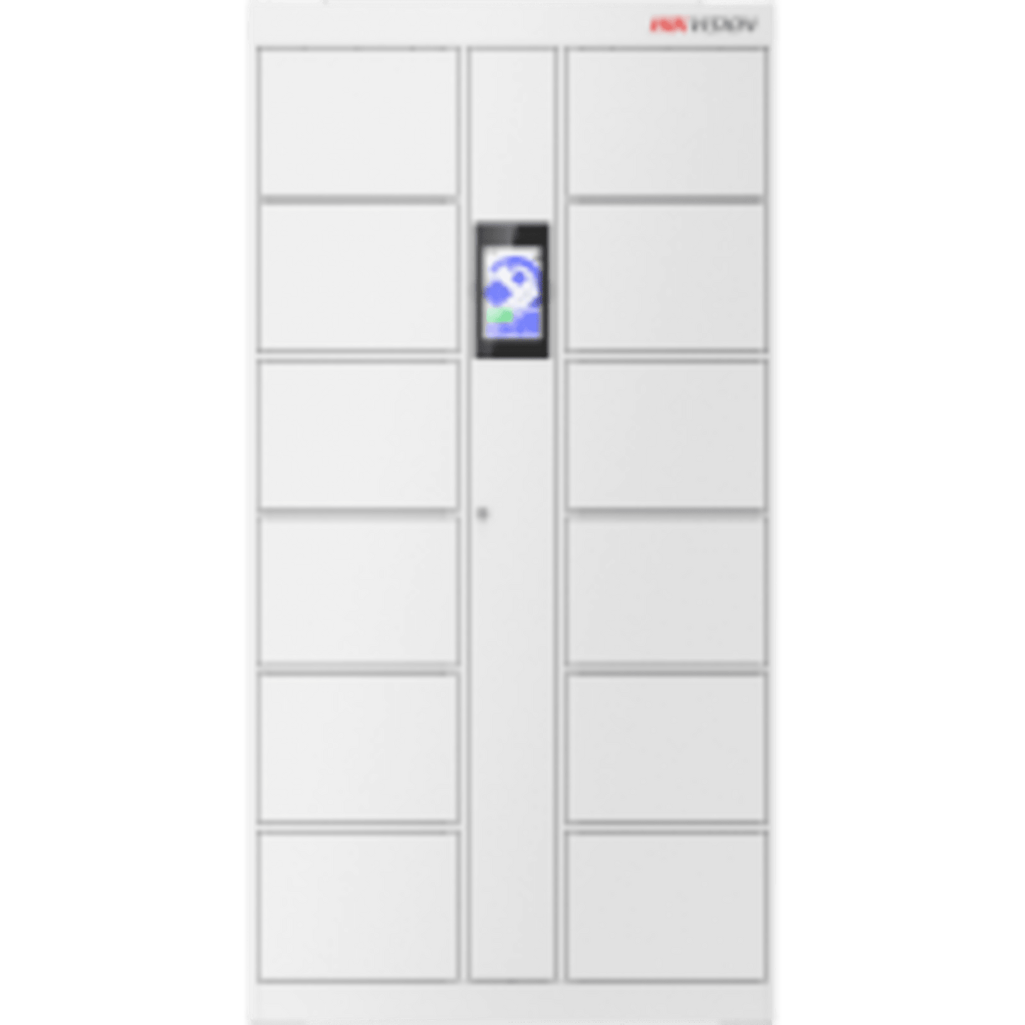Locker Inteligente de 12 Espacios con Reconocimiento Facial Incluido de 8" / MAESTRO / Uso para Visitantes y/o Empleados / Fácil Uso y Puesta en Marcha