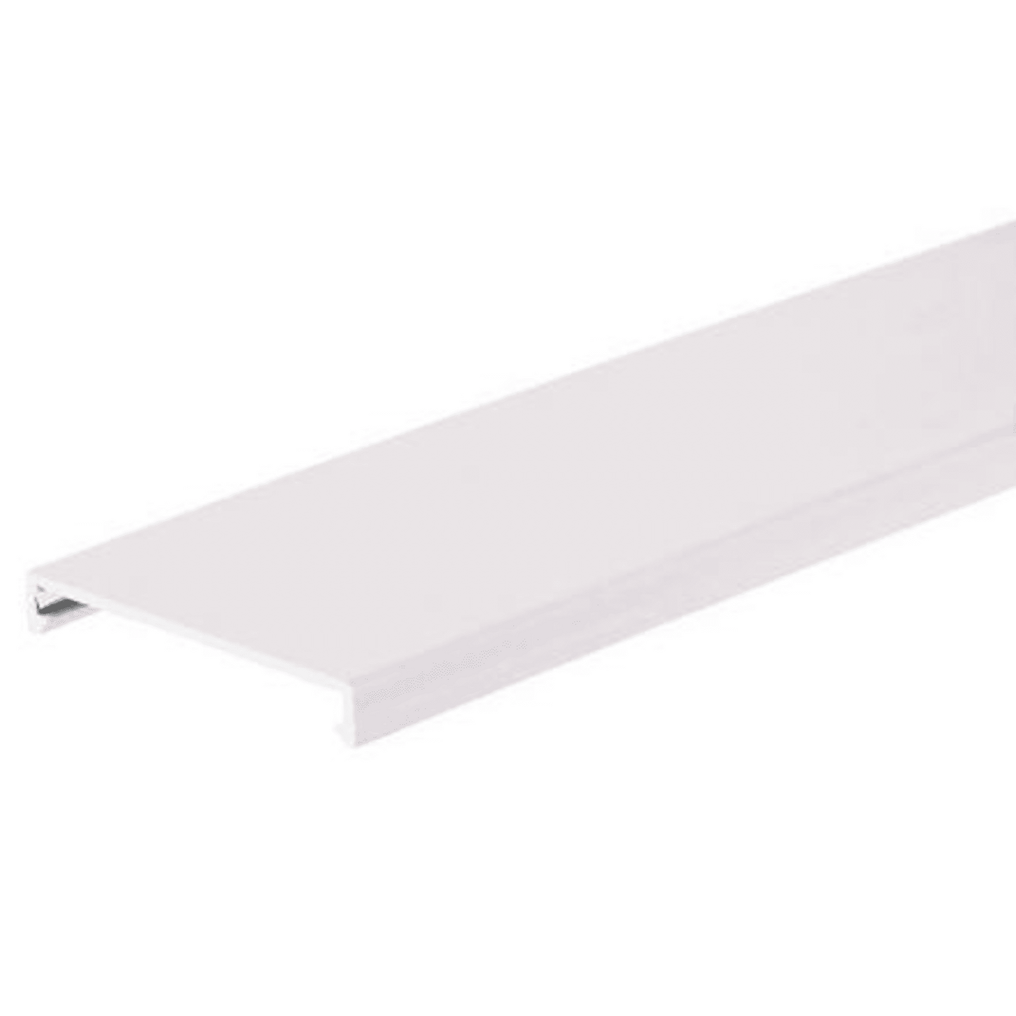 Tapa para Canaleta Ranurada, de 31.8 mm de Ancho, 1828.8 mm de Largo, Color Blanco