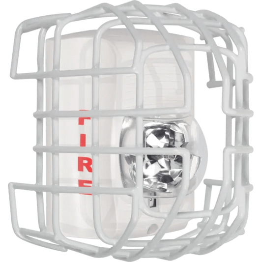 Protector De Rejilla Anti Vandalismo Y Golpes Accidentales, Color Blanco, Para Sirenas/Estrobos/Bocinas System Sensor, Montaje En Superficie, 7.49"Altox6.74"Anchox6.09"Profundidad