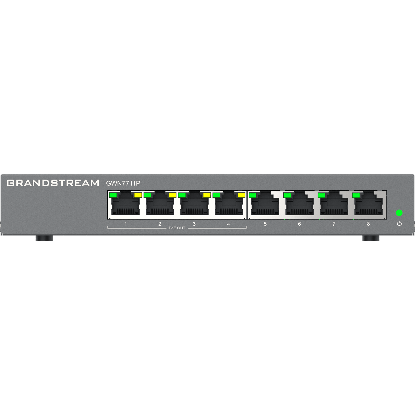 Switch de Red Administrable Capa 2 Lite / 8 Puertos Gigabit Ethernet / 4 Puertos PoE / VLAN / QoS / Snooping IGMP / Montaje en Pared y Escritorio / Compatible con GDMS